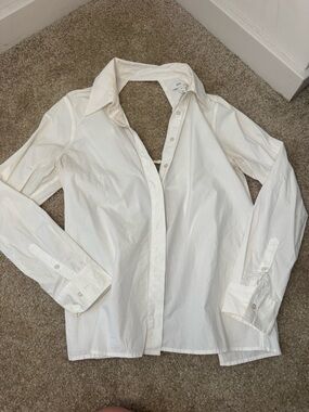 Cult Gaia x Gap Collab Button-Down open back shirt